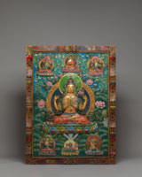 Bodhisattva Chenresig Thangka Wall Hanging