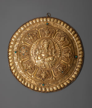 Lord Ganesh Brass Wall Hanging | A Symbol of Prosperity and Blessings