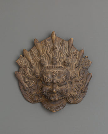 Handmade Mahakala Mask Wall Hanging