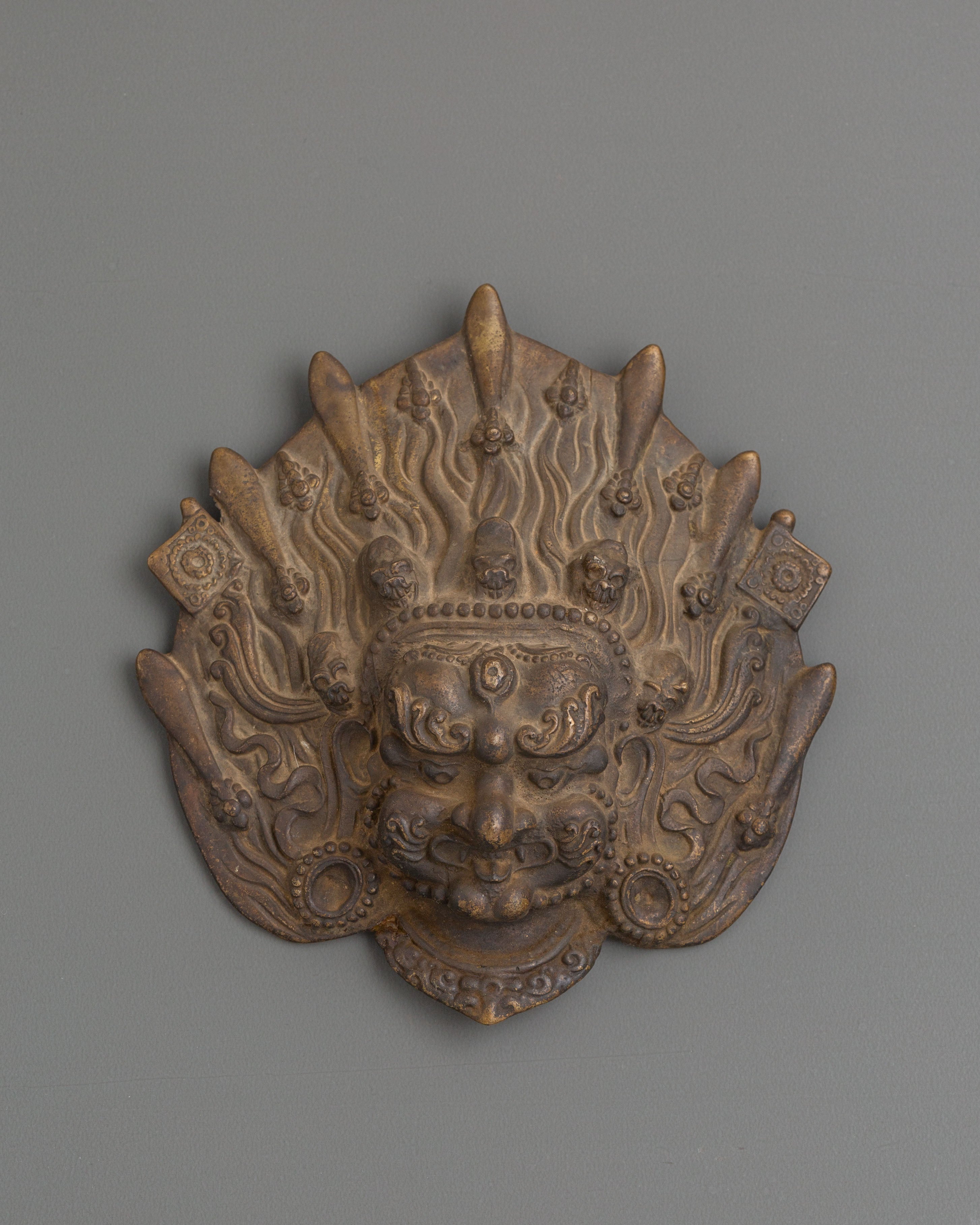 Handmade Mahakala Mask Wall Hanging