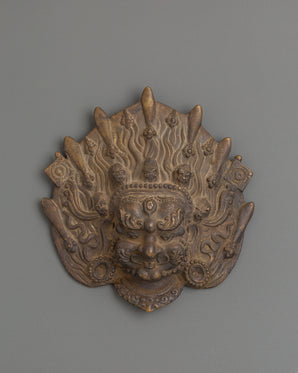 Handmade Mahakala Mask Wall Hanging