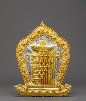 Electro Gold Plated Kala Chakra Wall Art