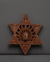 Traditional Star Peacock Wall Art