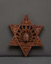 Traditional Star Peacock Wall Art