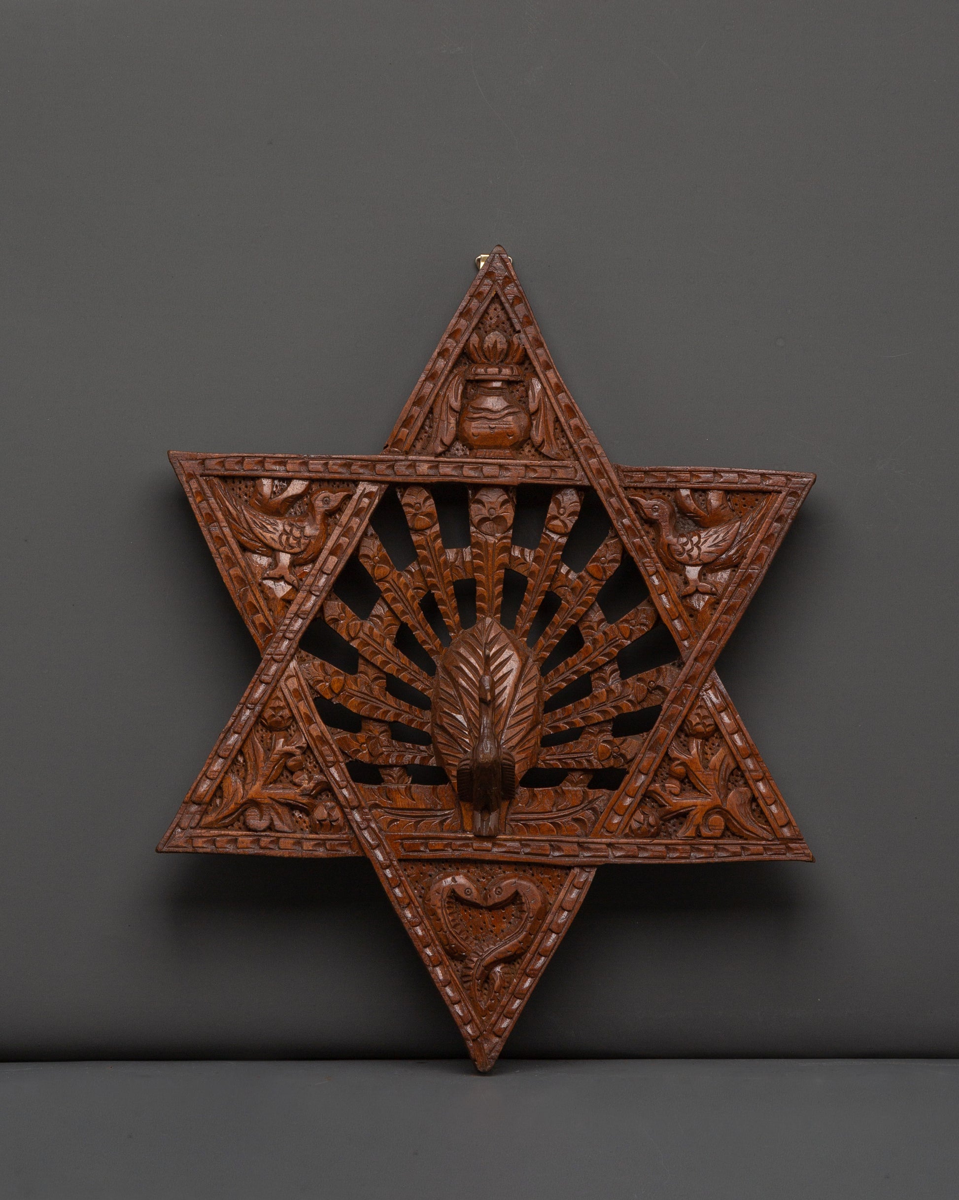 Traditional Star Peacock Wall Art