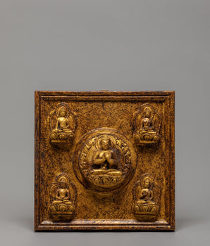 Five Dhyani Buddhas Wall Hanging Art