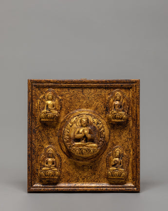 Five Dhyani Buddhas Wall Hanging Art