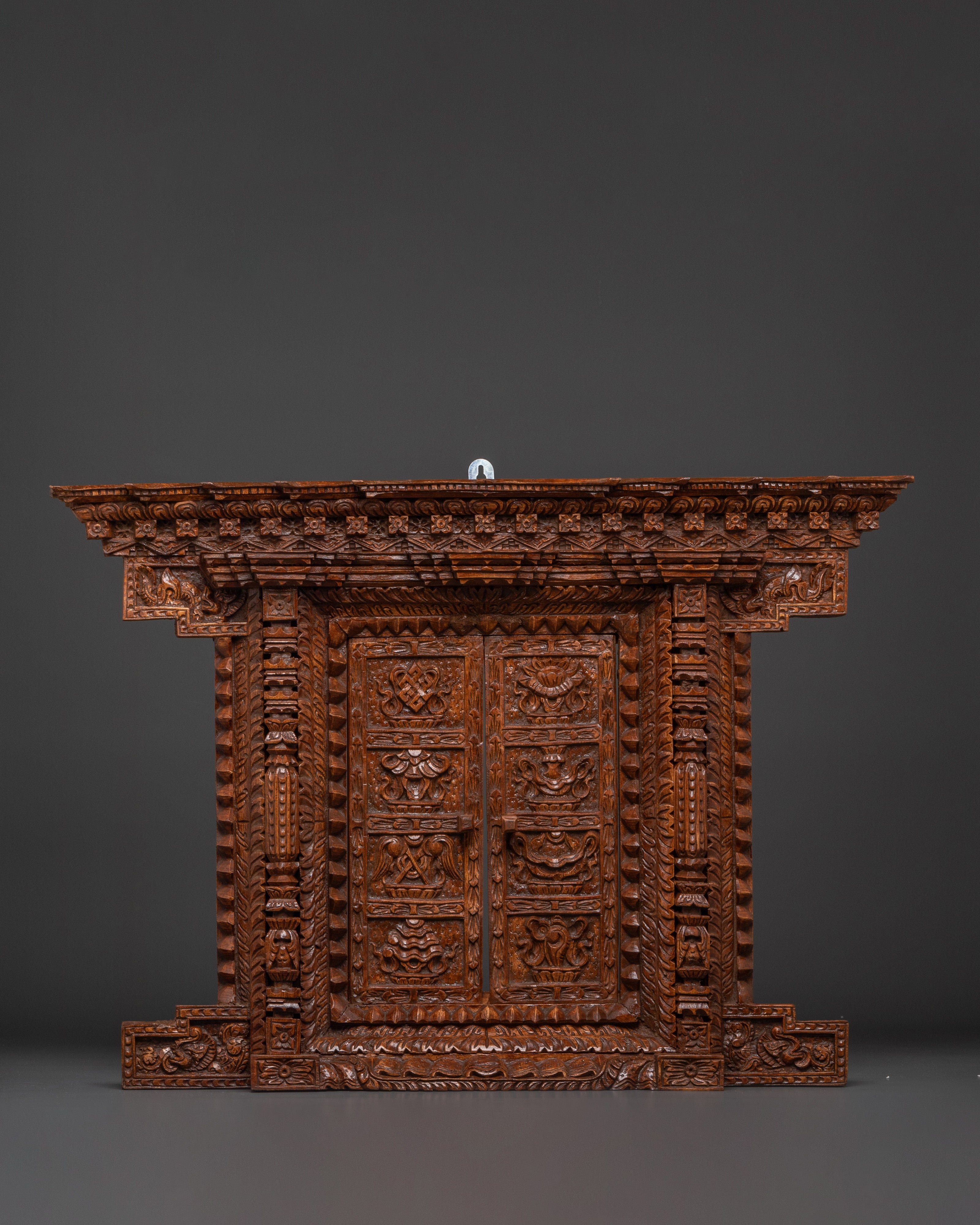 Auspicious Symbols Adina wood Wall Hanging