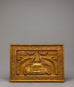 Golden Stupa Wall Hanging 