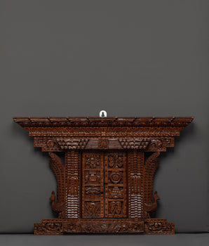 wooden door wall hanging