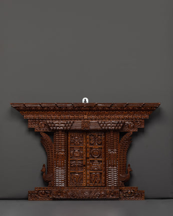wooden door wall hanging