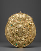 Tibetan Brass Vajra Wall Hanging 