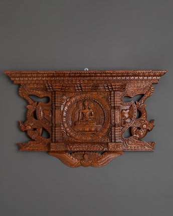 Shakyamuni Buddha Engraved Wall Hanging