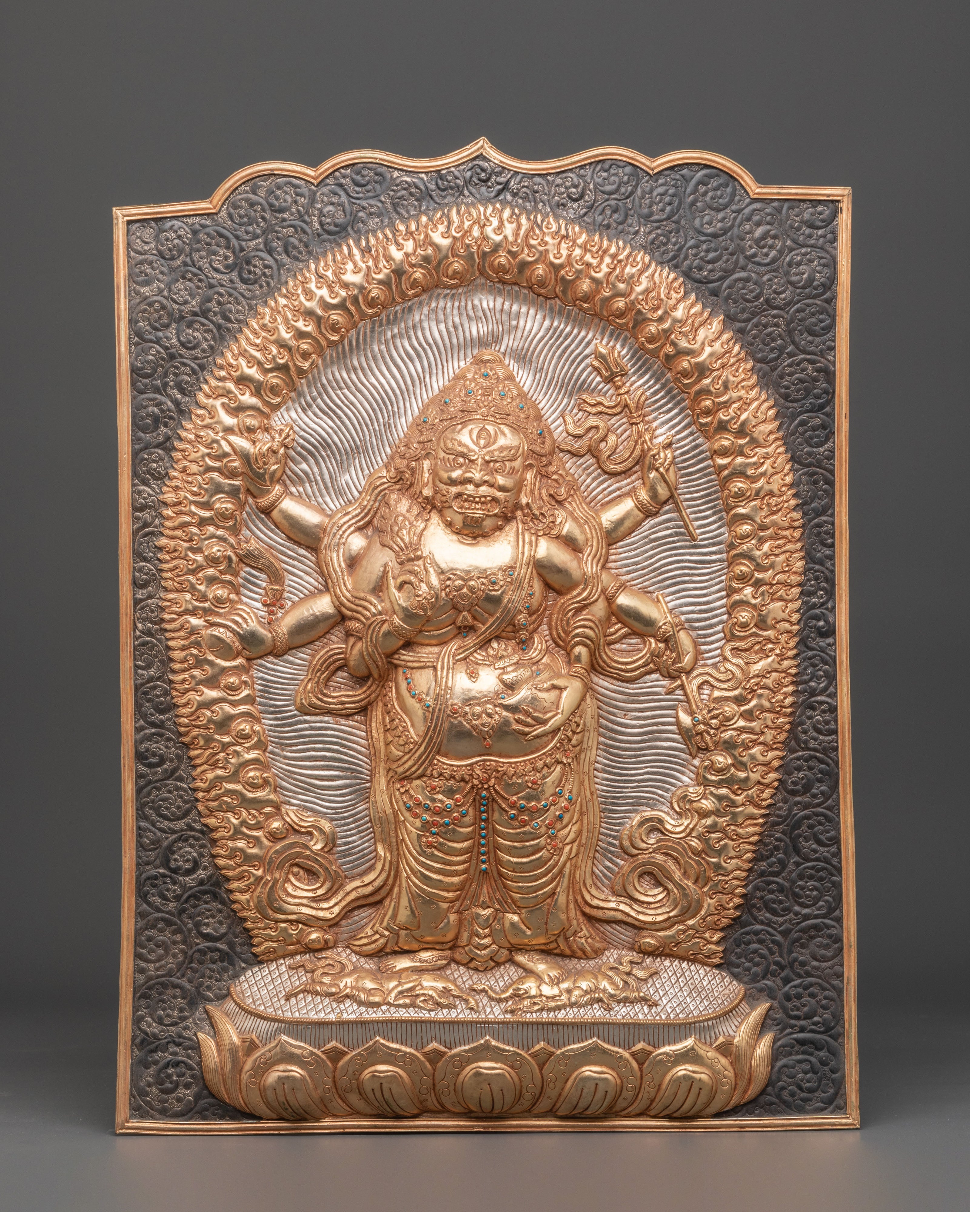 Six Armed Mahakala Wall Hanging