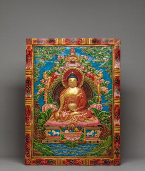 Shakyamuni Buddha Thangka Wall Hanging