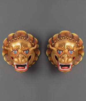 Gold Plated Copper Wall Hanging | Spiritual and Artistic Home Decor