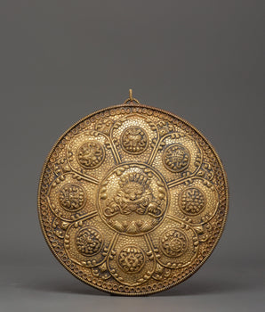Brass Wall Hanging with Mahakala