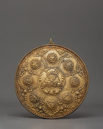 Brass Wall Hanging with Mahakala