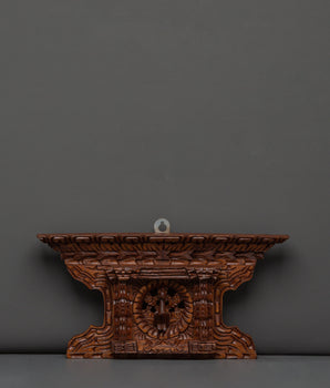 Wooden Peacock Motif Wall Art 