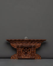 Wooden Peacock Motif Wall Art 
