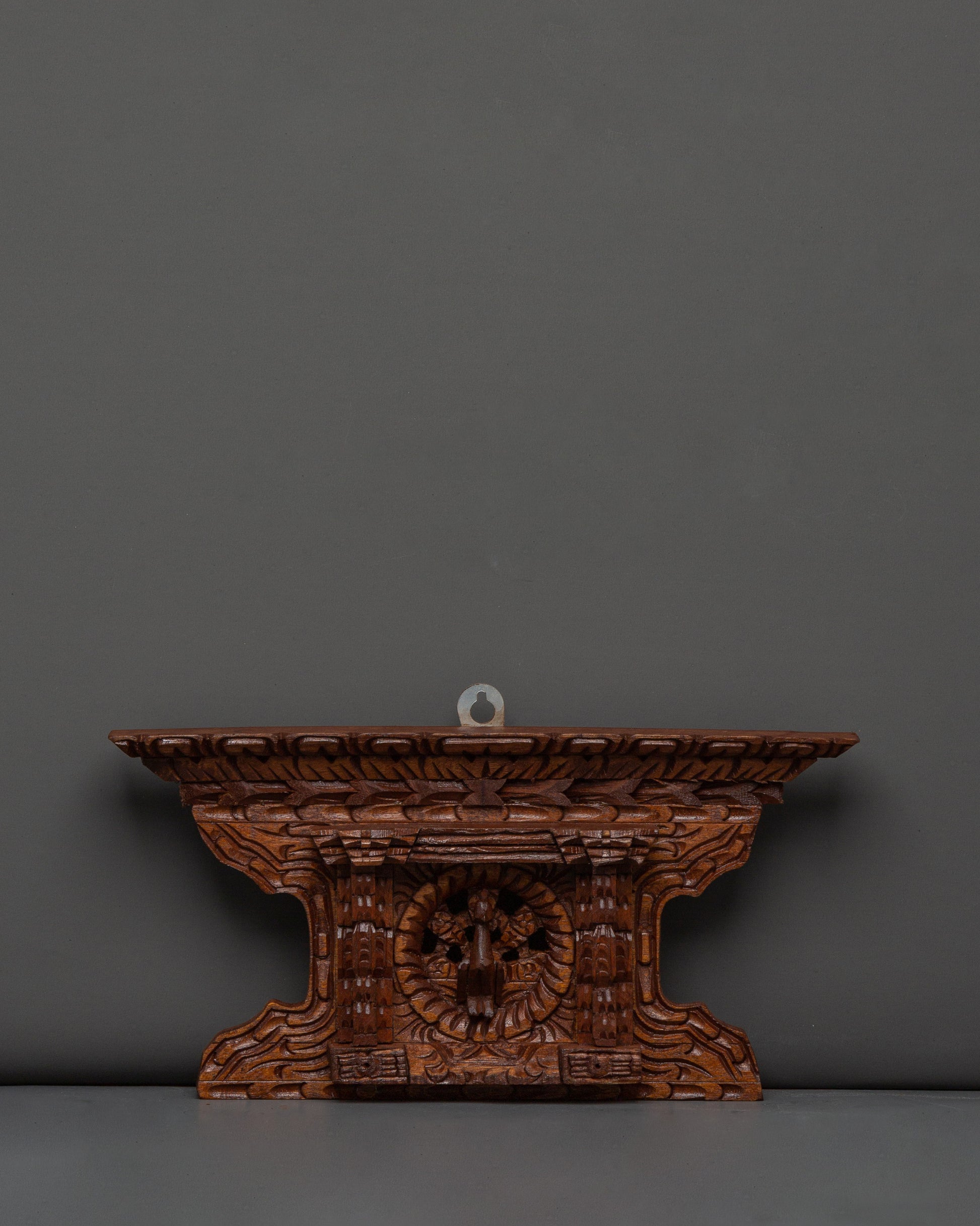 Wooden Peacock Motif Wall Art 