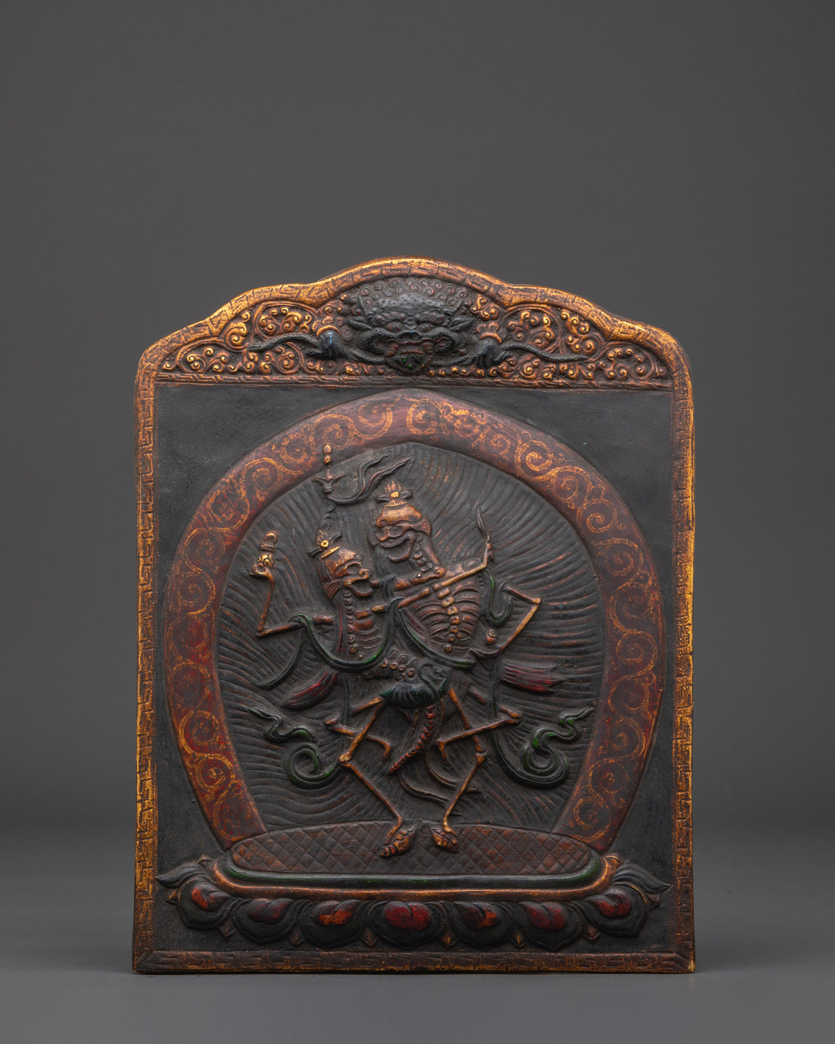 Tibetan Chitipati Deity Wall Art Hanging