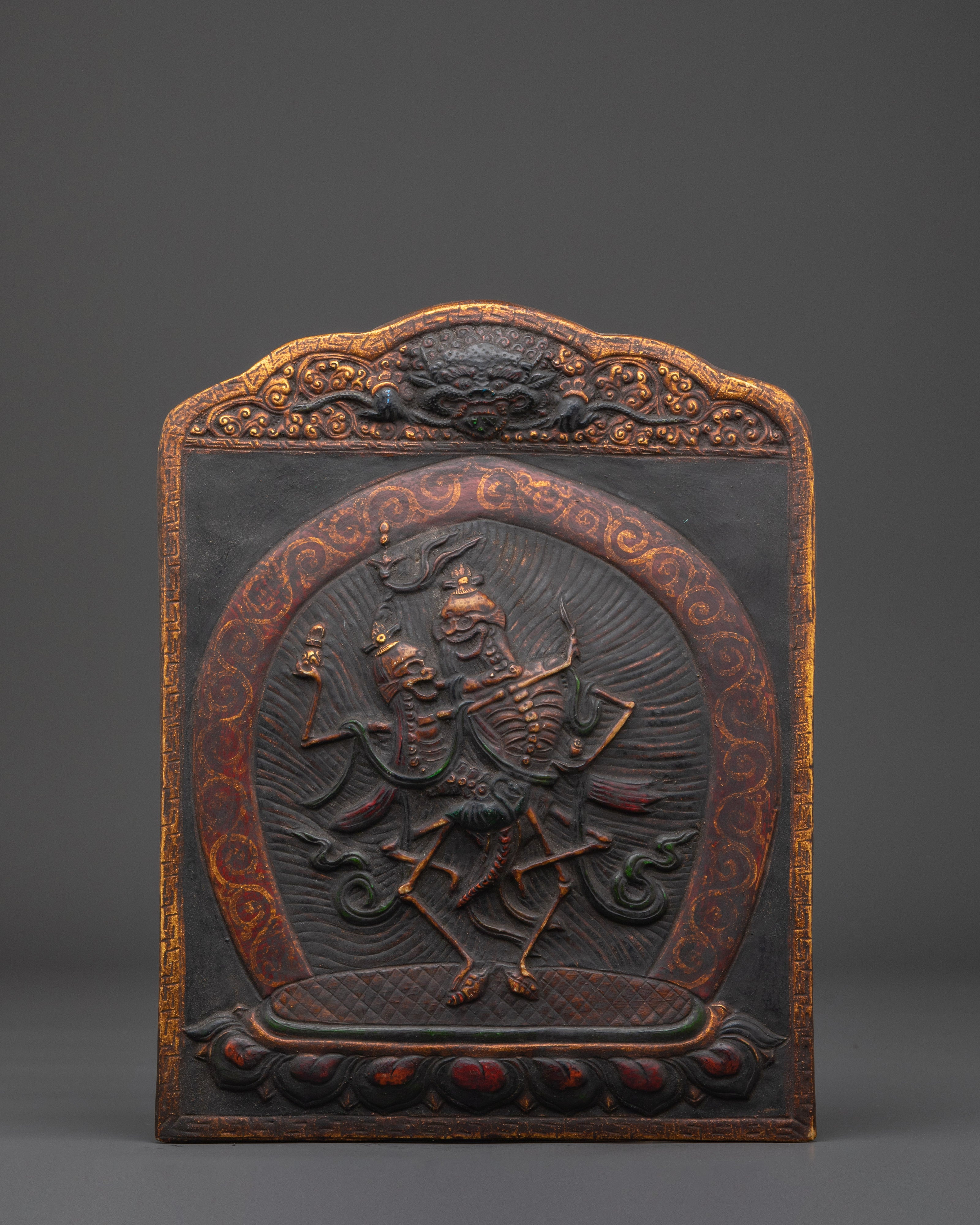 Tibetan Chitipati Deity Wall Art Hanging