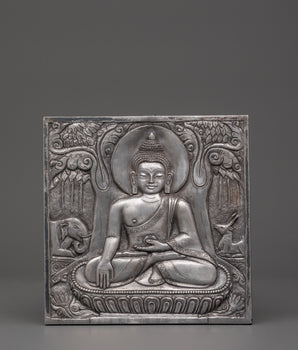 Hand-carved Buddha Wall Hanging