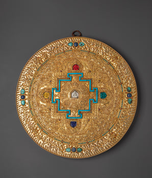 Mandala Wall Art with Turquoise