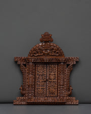 Handcarved Traditional Wooden Wall Hanging | Intricate Peacock Motif Art
