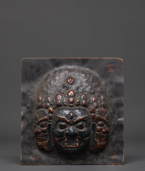 Sacred Guardian Brass Wall Hanging | Altar Decor and Meditation Room Protection