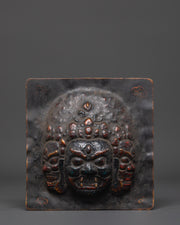 Sacred Guardian Brass Wall Hanging | Altar Decor and Meditation Room Protection