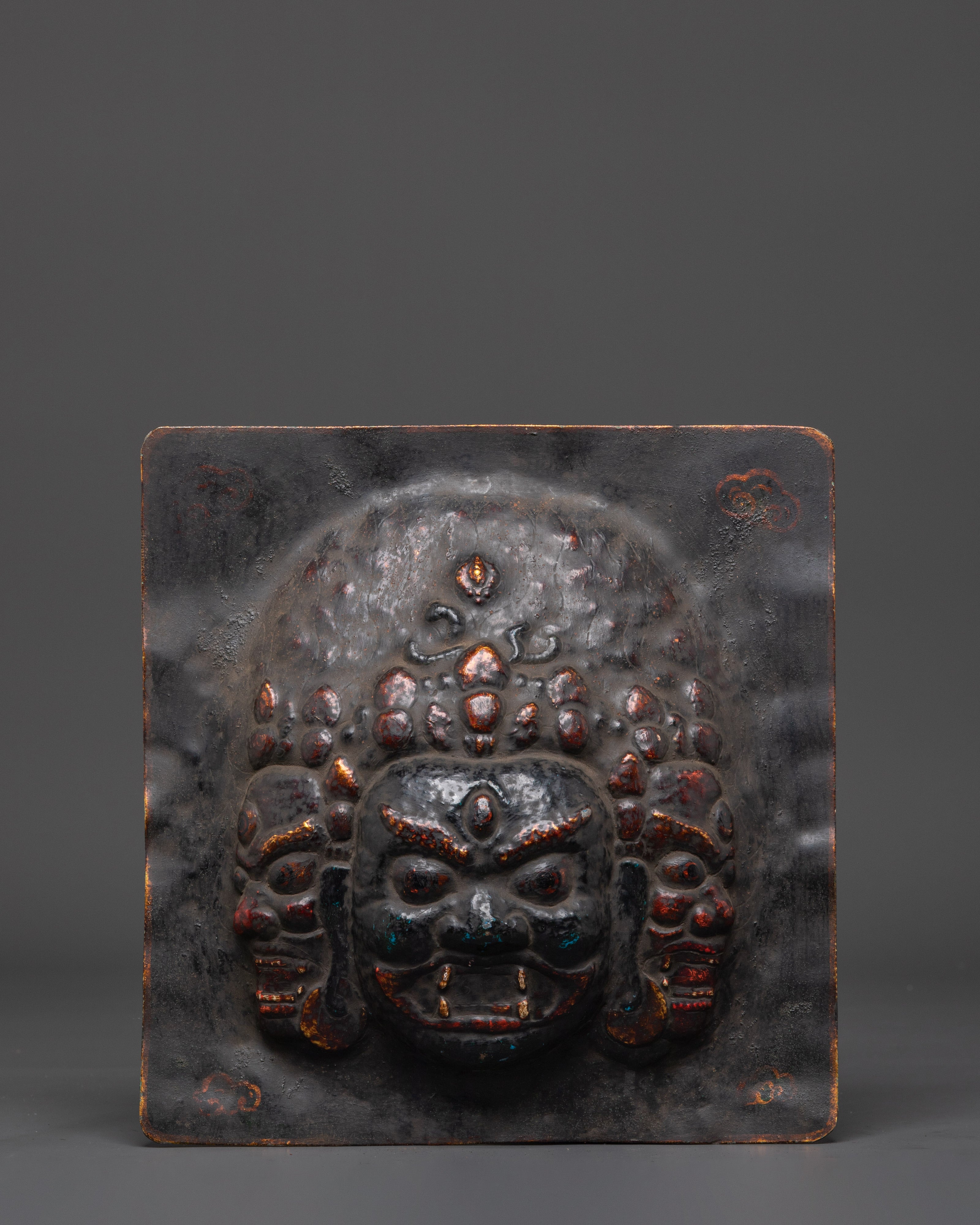 Sacred Guardian Brass Wall Hanging | Altar Decor and Meditation Room Protection