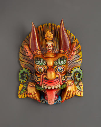 Cheppu Wooden Mask Wall Hanging