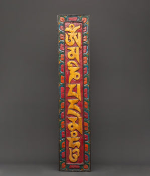 Tibetan mantra wall hanging