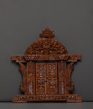 auspicious symbols engraved wall hanging
