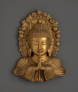 Buddha Wall Hanging in Namaste Gesture 