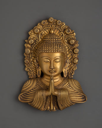 Buddha Wall Hanging in Namaste Gesture 