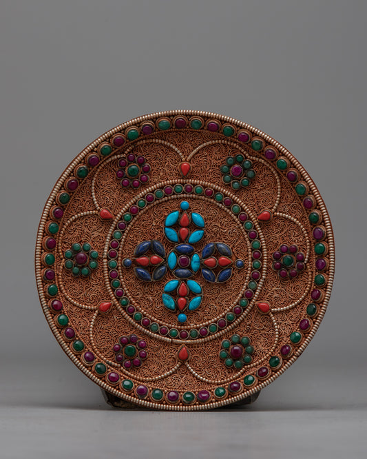 Tibetan Wall Hanging Decorative Plate