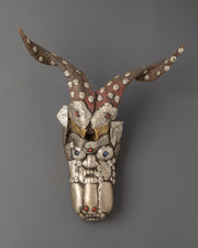 Tibetan Horned Demon Wall Hanging