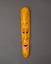 Hand-Painted Wooden Wall Mask