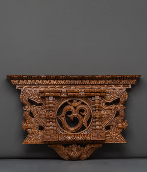 Wooden Om symbol wall decor