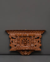 Peacock Motif Wooden Wall Art