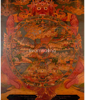 Wheel Of Life Buddhist Thangka