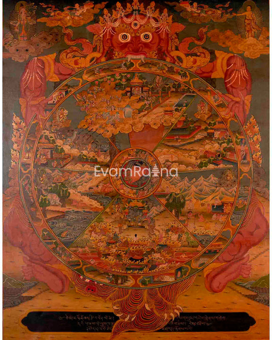 Wheel Of Life Buddhist Thangka