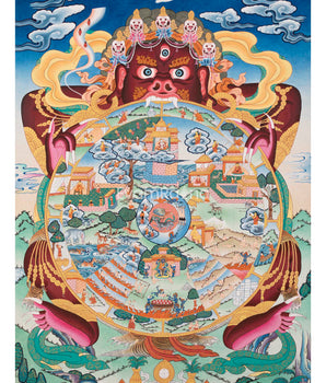 Wheel of Life Buddhist Painting