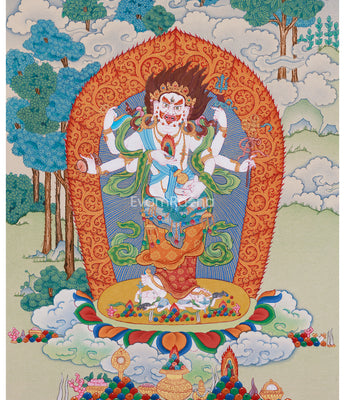 Wrathful White Mahakala