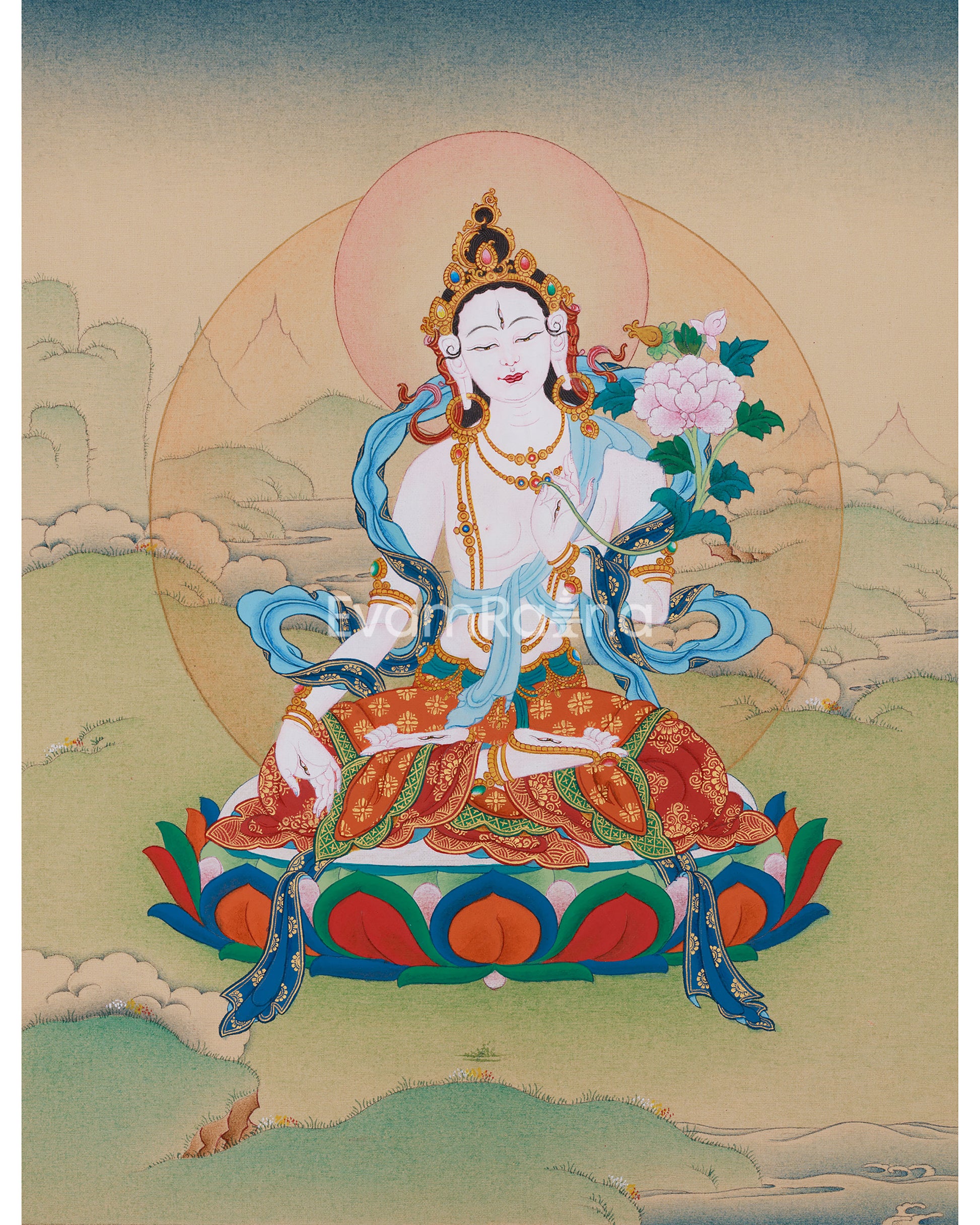 tibetan-goddess-sita-tara-thangka