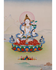 Thangka of White Tara, Goddess of Longevity