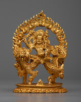 Machine Made White Dzambhala Statue